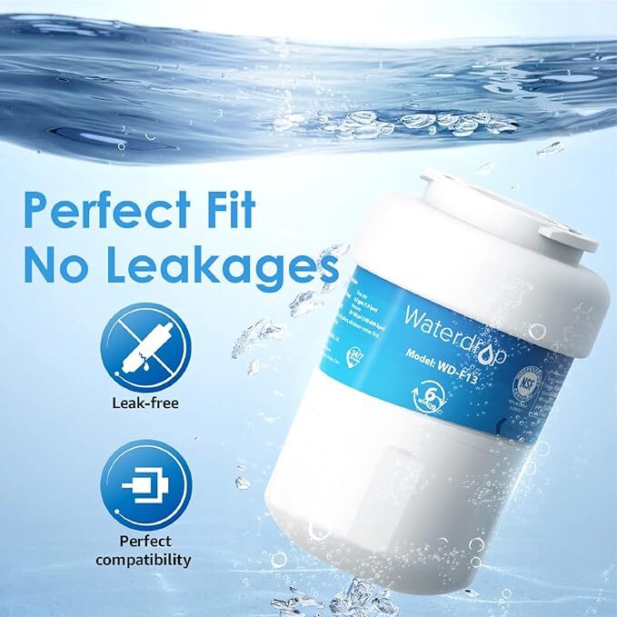 Waterdrop Replacement for GE® MWF®, SmartWater® MWFP Fridge Water FilterS(1-6)
