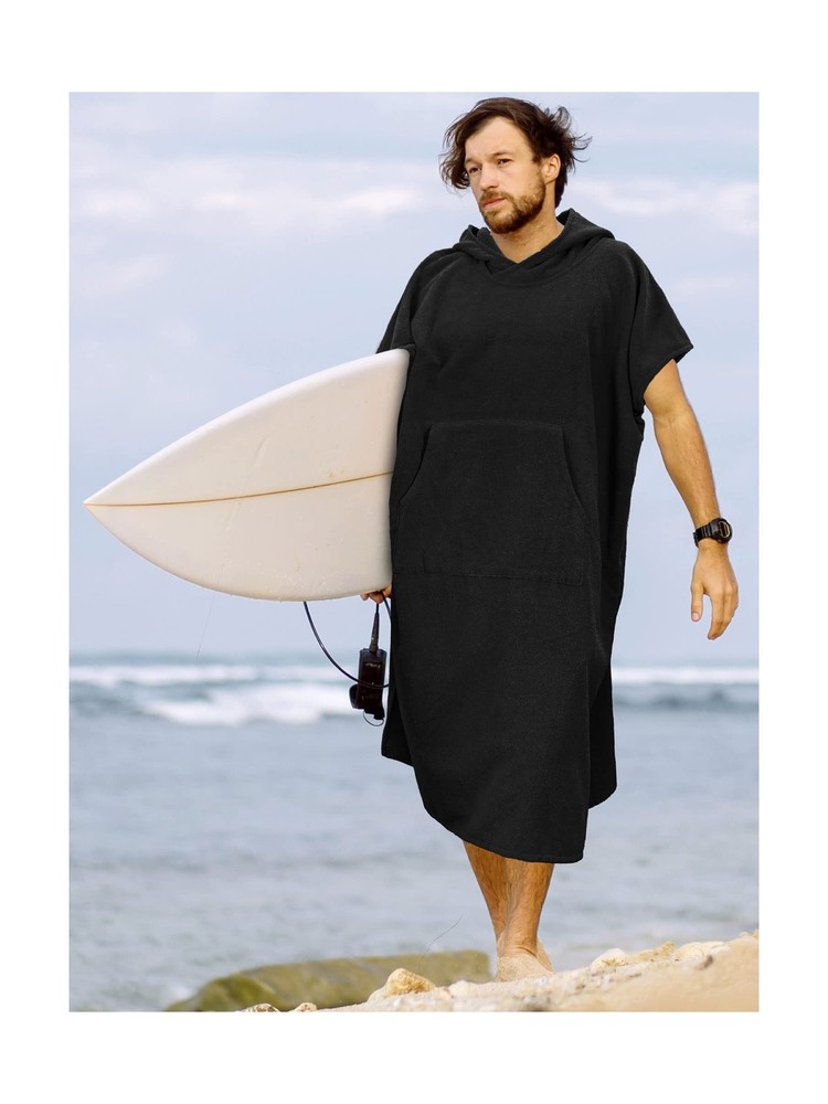SUN CUBE Surf Poncho Changing Robe with Hood | Absorbent Quick Dry Microfiber...