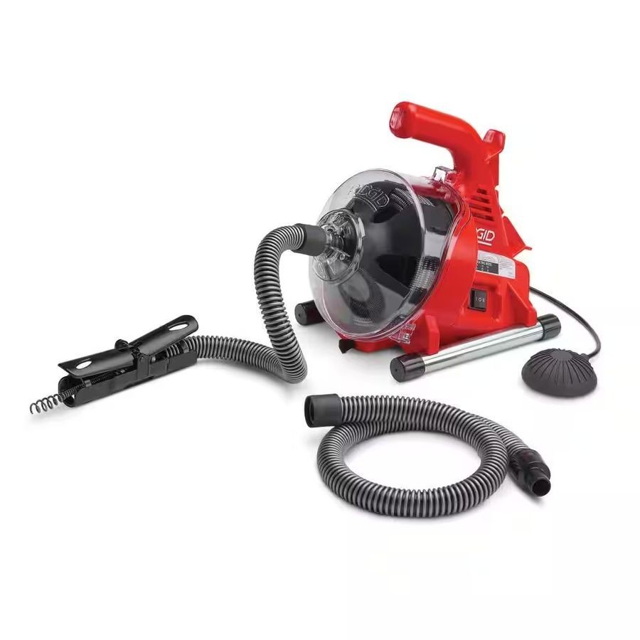 RIDGID PowerClear Drain Cleaning Machine - Red/Black