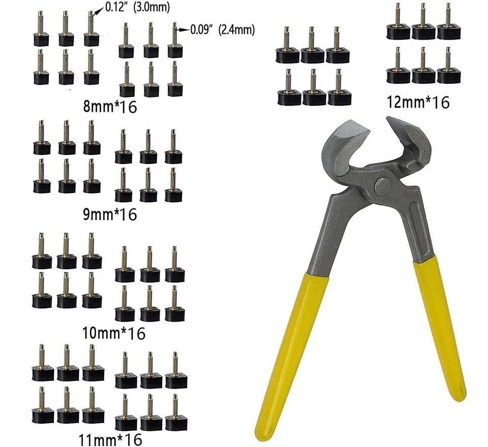 Heel Repair Plier and Replacement Tips for High Heels Includes Various Sizes