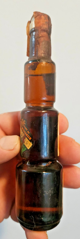 Patrician Nocino Walnut Liquor Mini Deco Bottle Empty