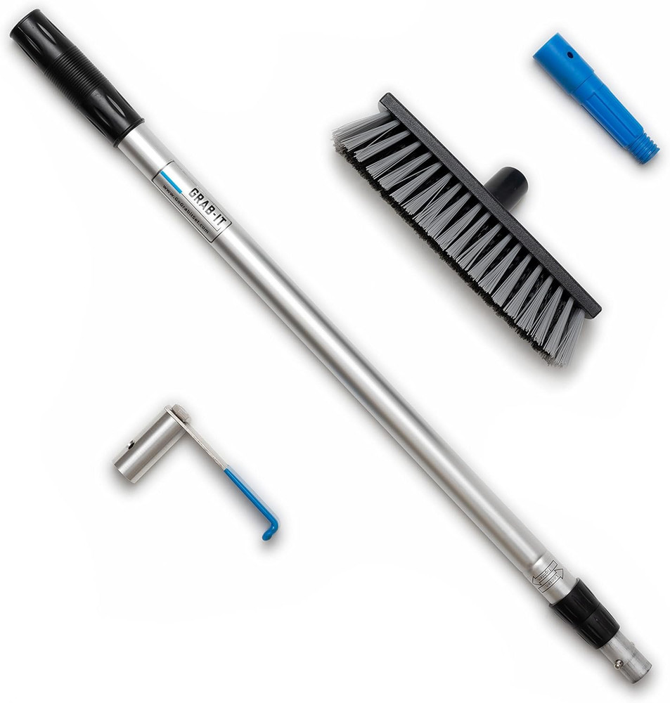 Heavy Duty 6 Ft Cargo Retriever & Debris Broom - Rust Resistant Tool