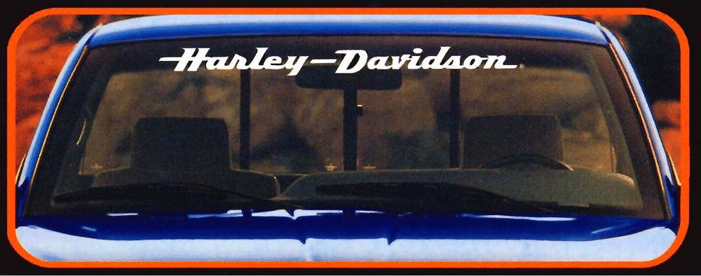 HARLEY DAVIDSON Motor Cycles Windshield Decal 003