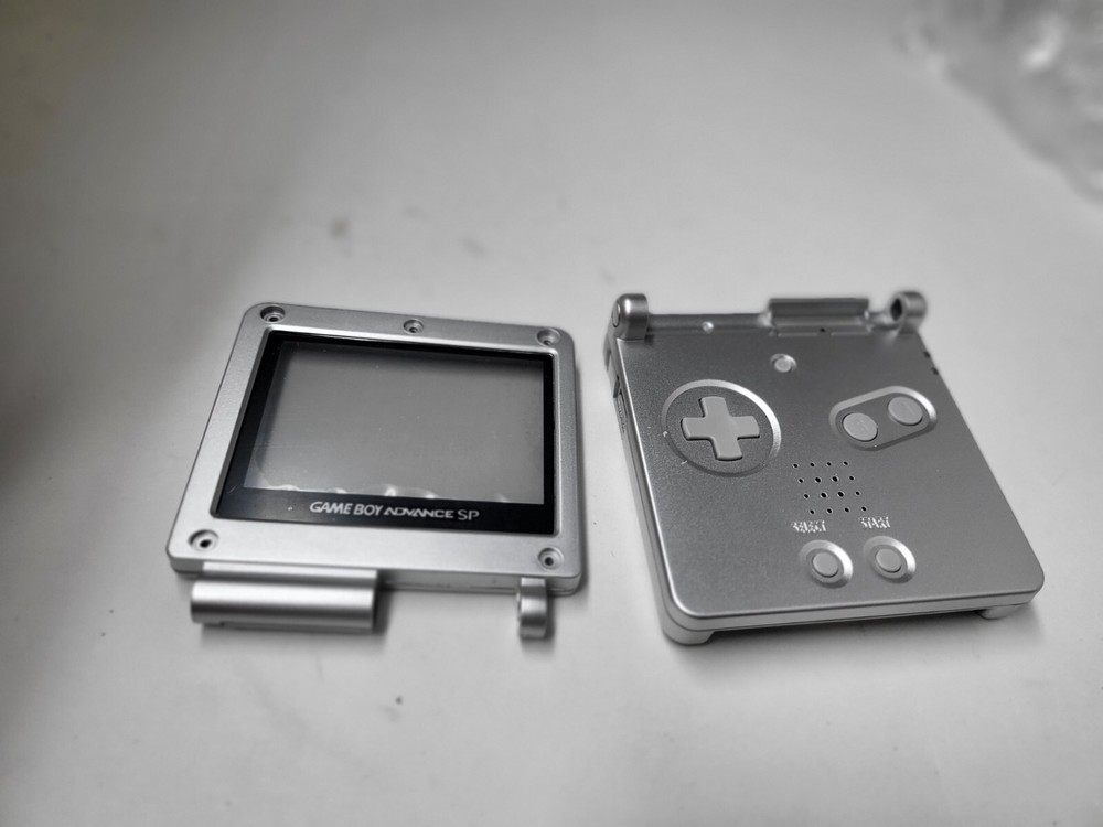 NEW Replacement Silver Full Housing Shell Case for GameBoy Advance GBA SP #4D