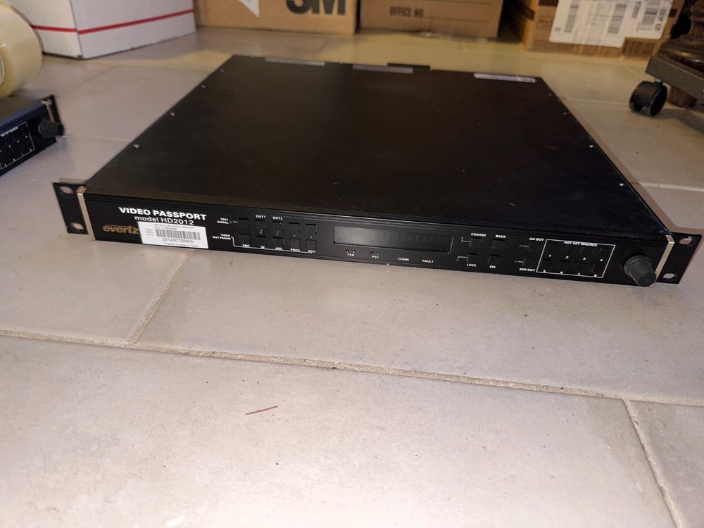 Evertz PassPort HD2012 1RU Multi-Path Video Converter Frame Synchronizer
