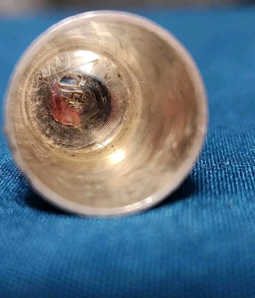 Antique Simons Bro Co Sterling Silver Thimble (Size 8) Decorative Border