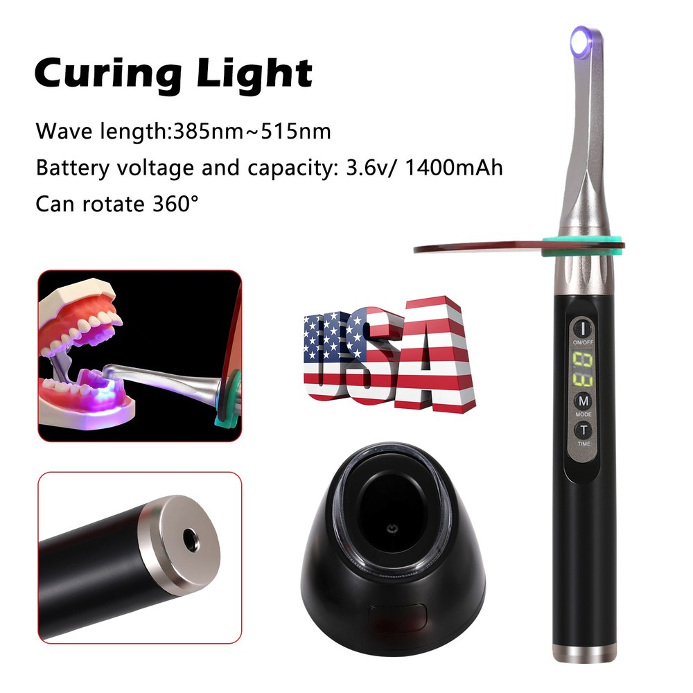 iLED II Dental Curing Light Lamp Wireless 1 Second Curing 2500mw/c㎡