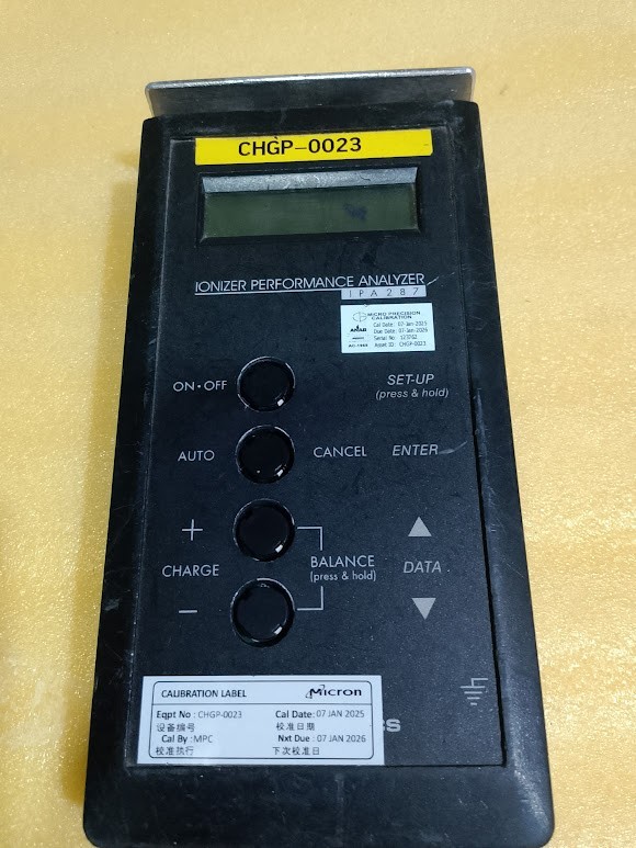 MEX Monroe Electronics CHGP-0023 IONIZER PERFORMANCE ANALYZER 287a Ver 1.13