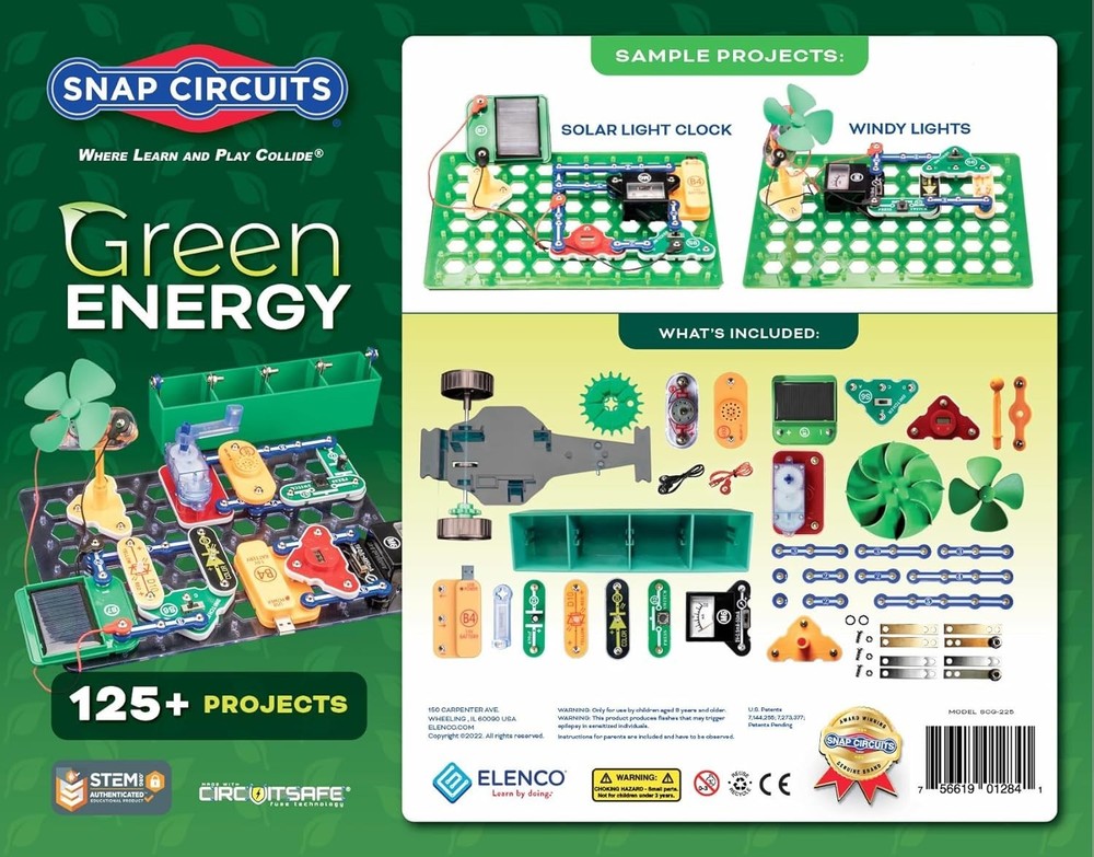 Green Energy Electronics Exploration Kit | Over 125 Exciting STEM Projects | ...