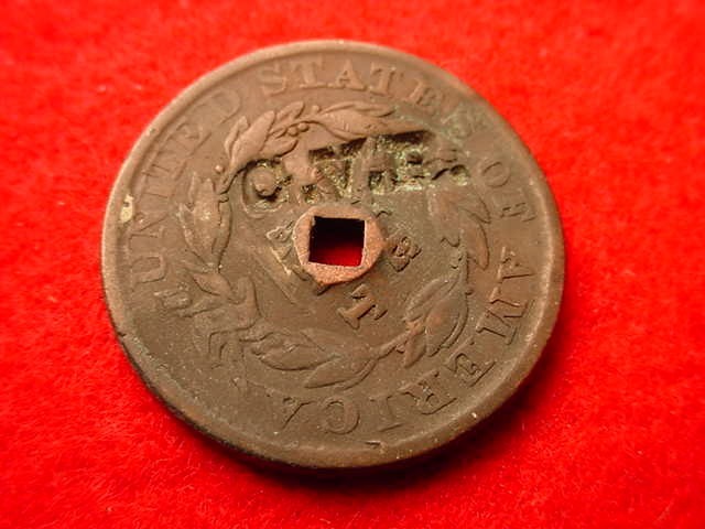 1833 CORONET HEAD LARGE CENT COPPER COIN! #Z-99