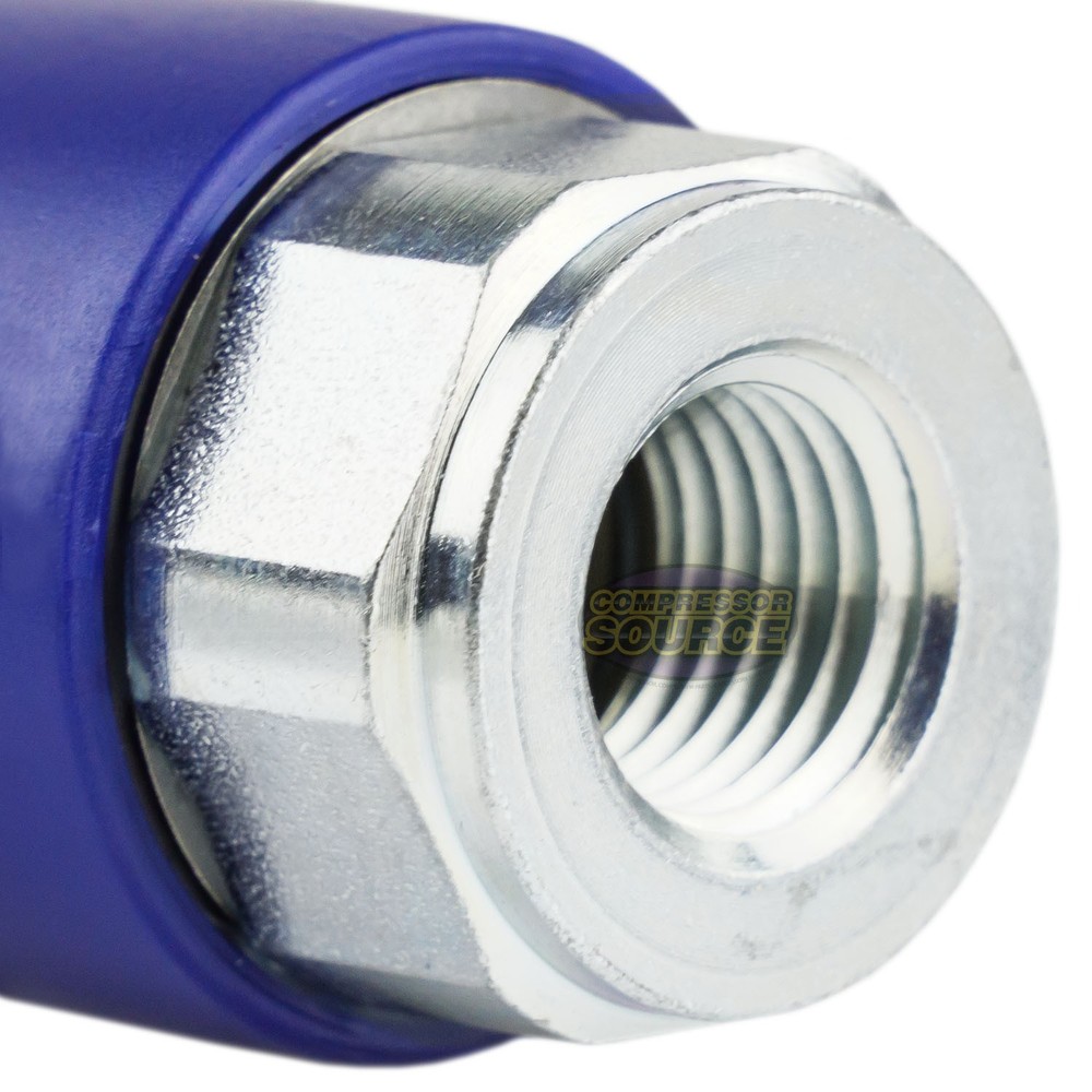 Prevost 1/4" FNPT Air Plug Coupler IRC061201 Blue 4 Pack Accessory