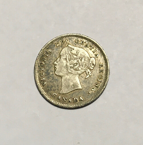 Canada 5c Silver 1891. XF