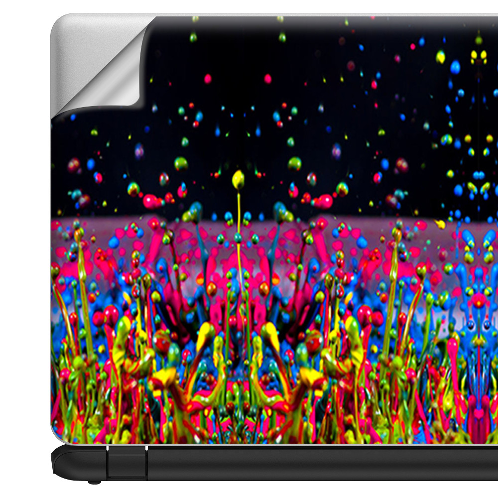 Universal Laptop Skins wrap for 15" - Splash Colorful Paint