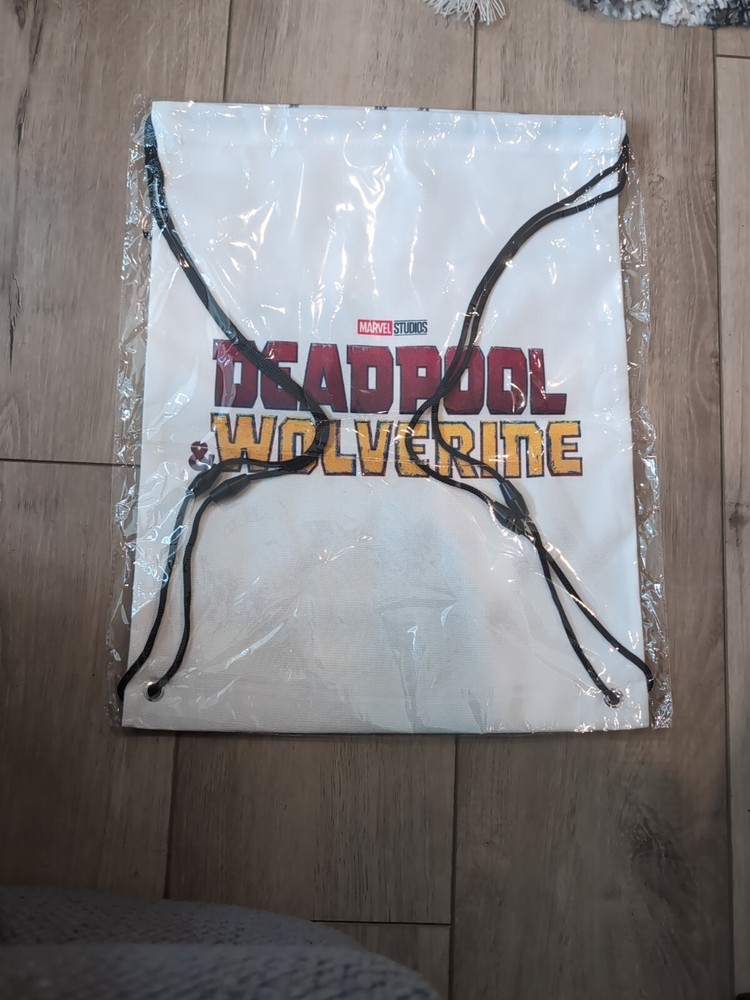 Deadpool & Wolverine Best Friends Drawstring Backpack Bag Marvel Studios New