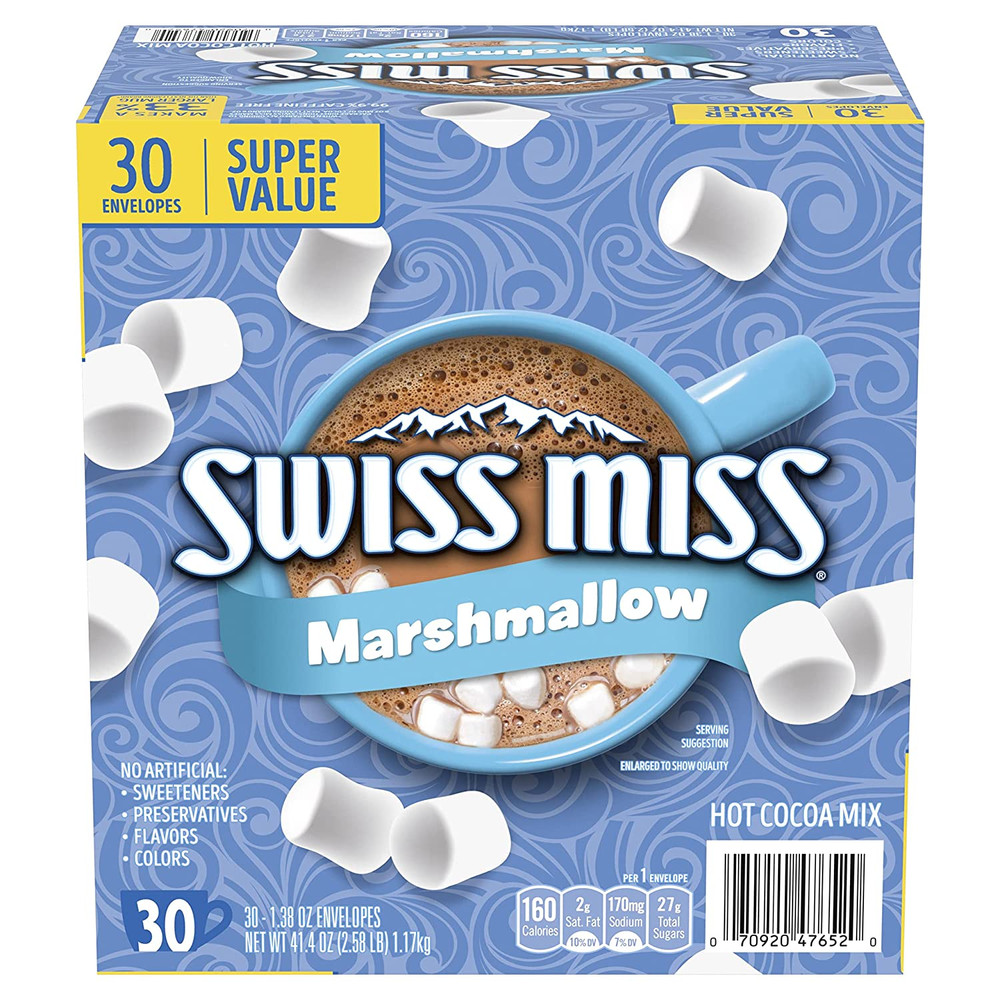 Chocolate Hot Cocoa Mix with Marshmallows, 1.38 Oz., 30-Count Envelopes