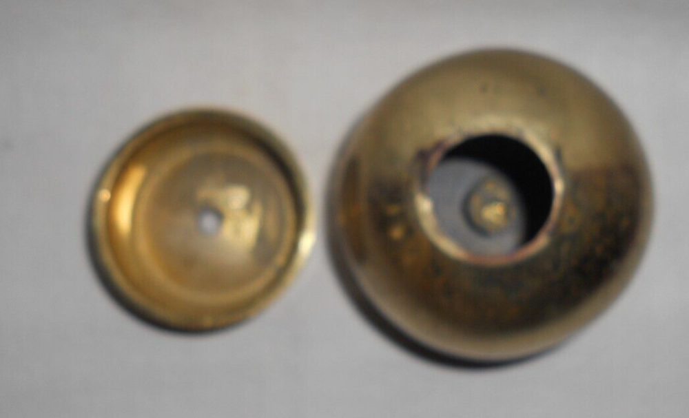 3" Brass Ball and 2" TUBE END for mounting