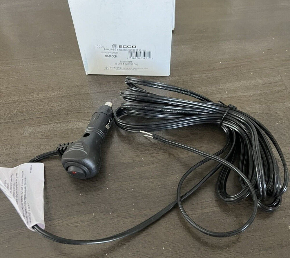Ecco - R5180CP -Replacement Cable: 15ft cord and plug w/switch.