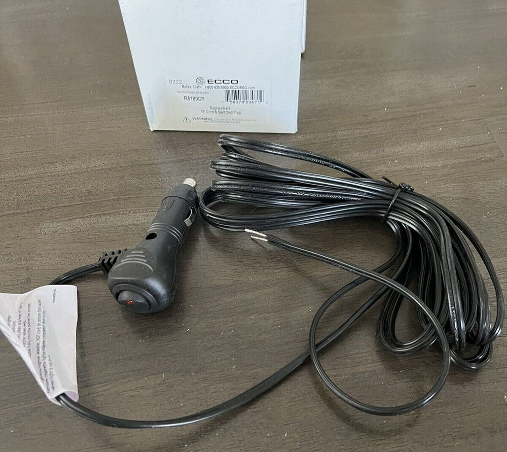 Ecco - R5180CP -Replacement Cable: 15ft cord and plug w/switch.