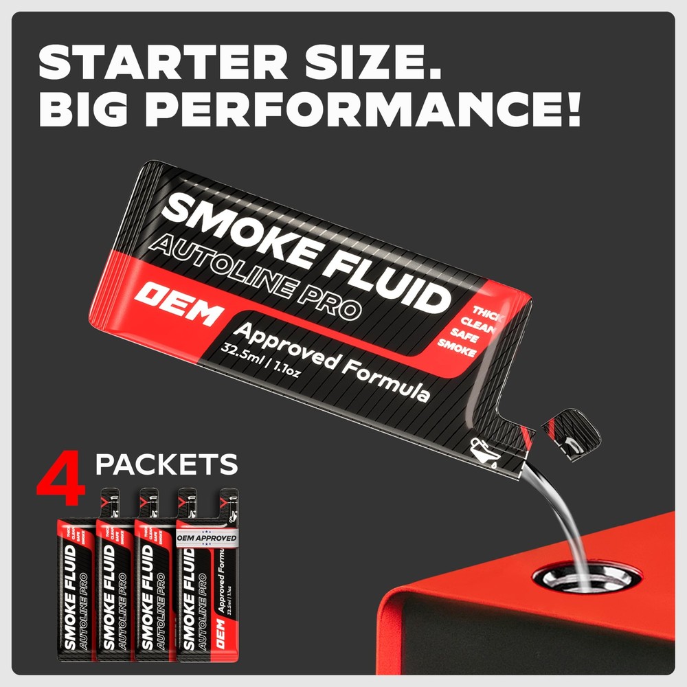 Smoke Machine Fluid 4.4oz Solution for EVAP Leak, Vacuum, Exhaust & More
