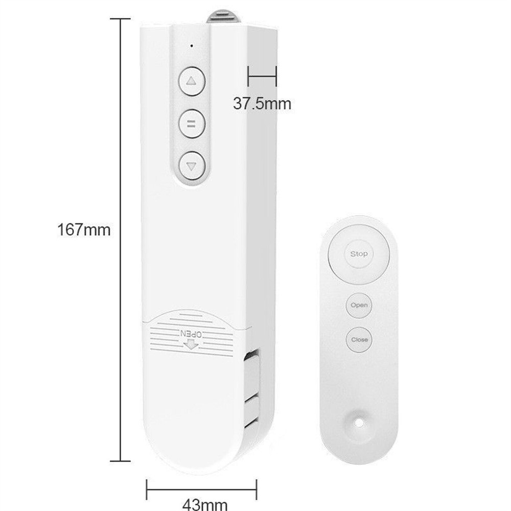 1Pcs Smart White Tuya Blind Motor Wifi Automatic Roller Shutter with App Control