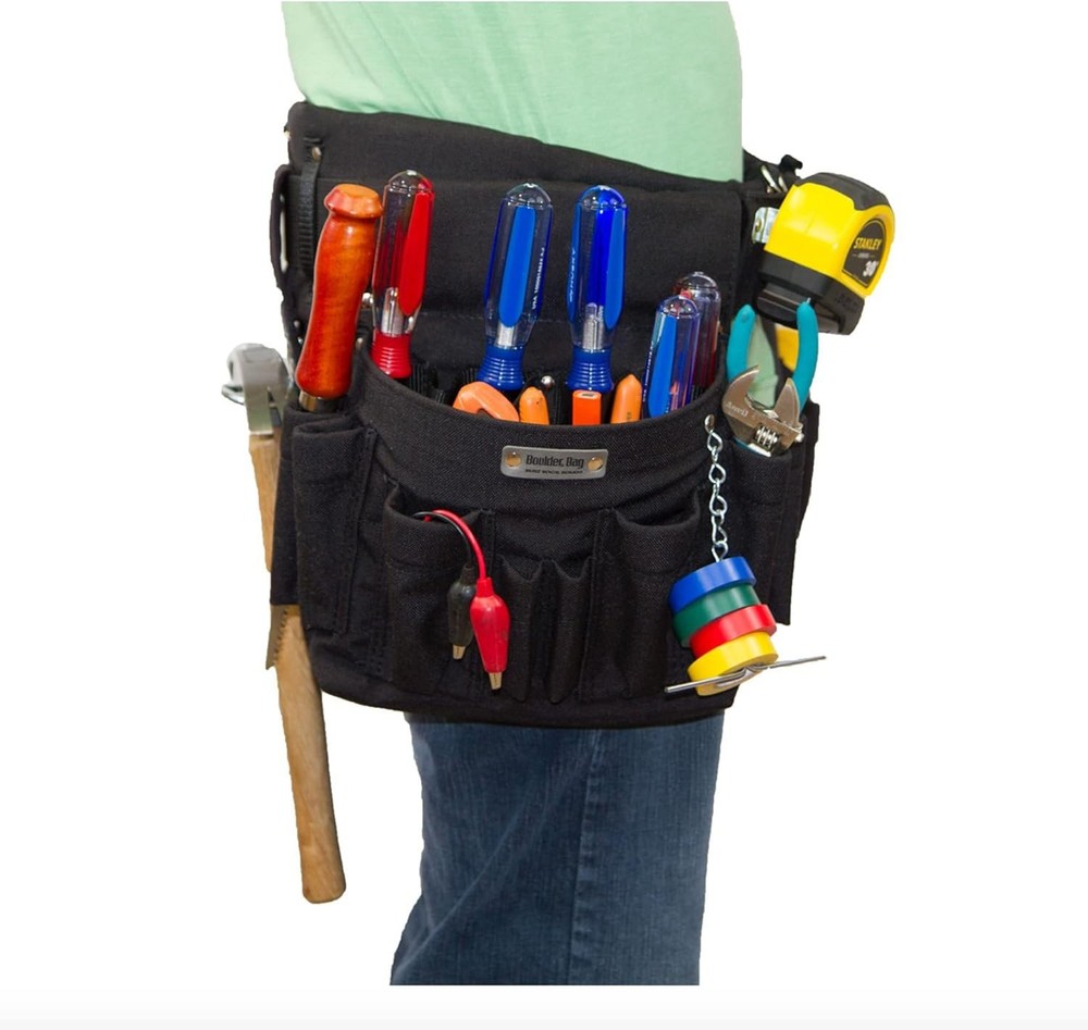 BOULDER BAG Professional Electrician's MAX Combo w/ Comfort Back Support Tool Be