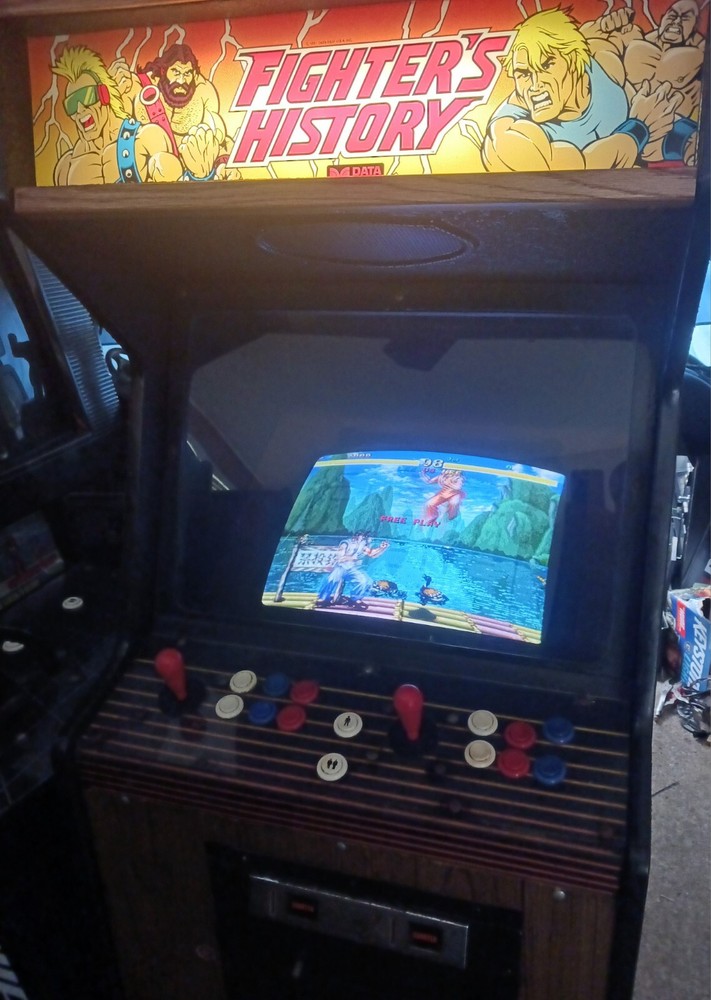 Fighter's History Data East Fullsize Classic Coin-op Arcade Machine