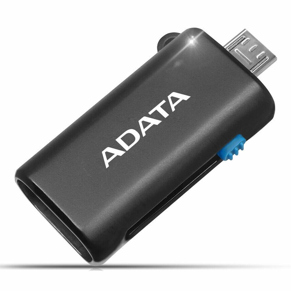 ADATA OTG micro Reader - Micro Card Reader with USB A & Micro USB Connectors
