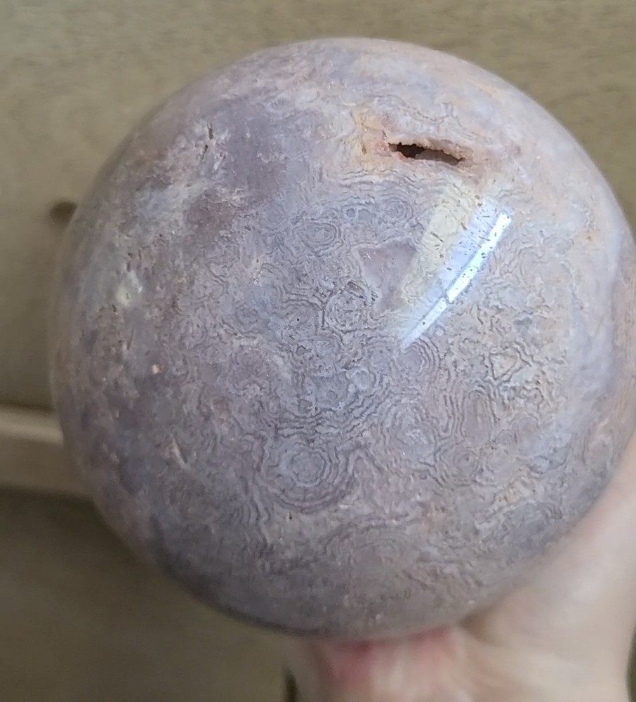 Huge Detailed Pink Amethyst Sphere Over 5lbs!