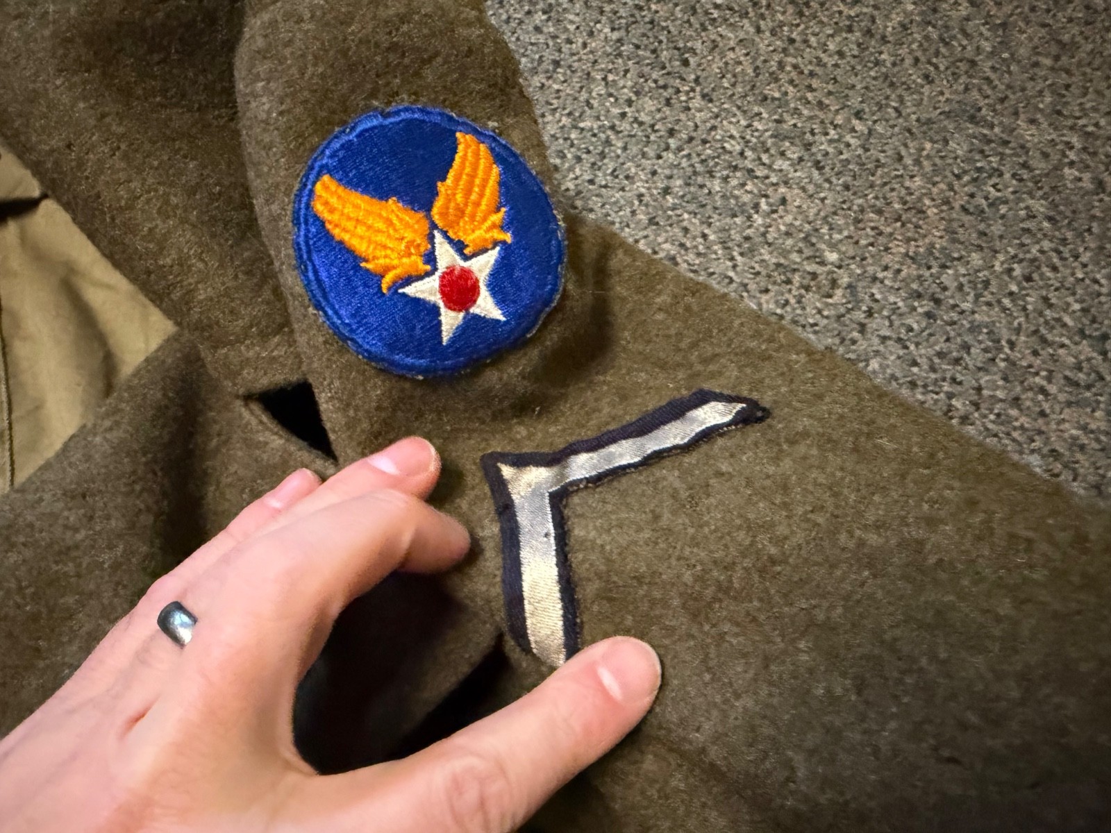 ORIGINAL WWII US ARMY WINTER M1938 GREATCOAT OVERCOAT- MEDIUM/LARGE 42R