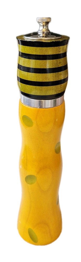 Robert Wilhelm William Bounds 11" Yellow Bumblebee Pepper Grinder