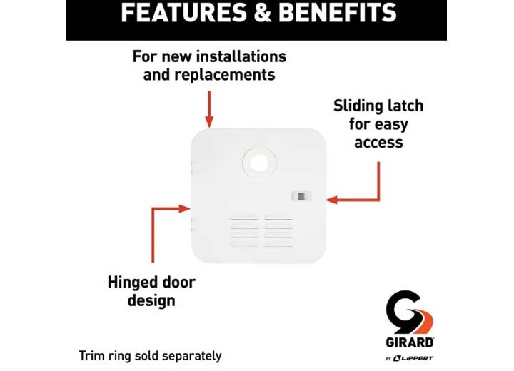 Girard 2022107535 Door Kit - Small - White 2GWHD