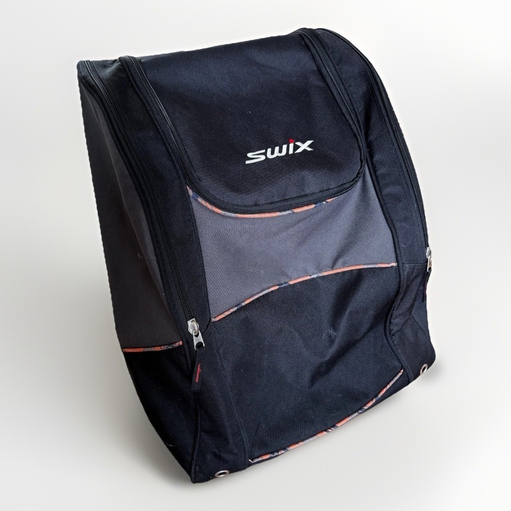 SWIX Tri-Pack Ski Snowboard Boot & Gear Backpack Bag Black Grey 3 Pocket