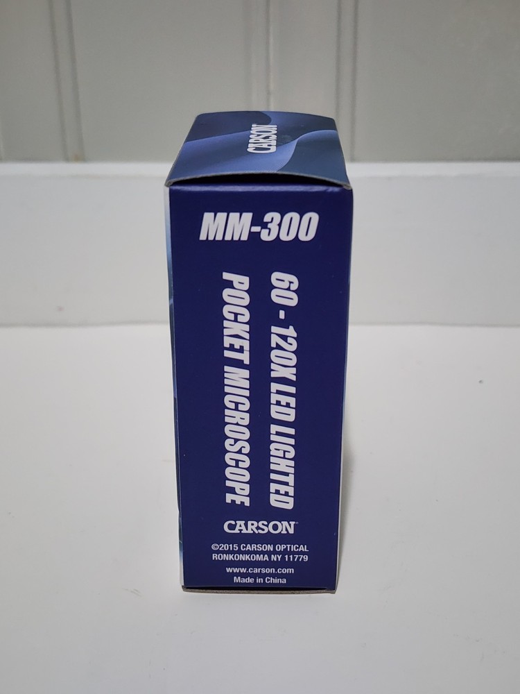 Carson MicroBrite Plus 60x - 120x LED Lighted Zoom Pocket Microscope