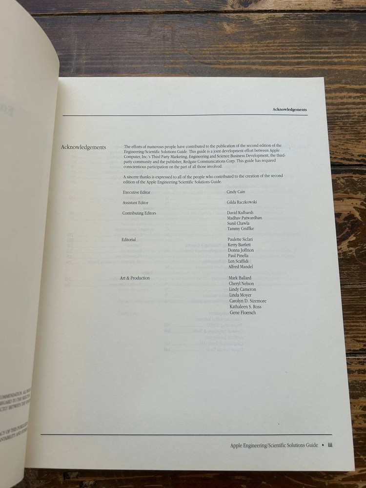 Apple Engineering/Scientific Solutions Guide Summer 1988 Vintage Book