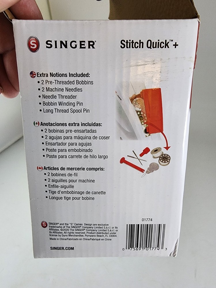 Singer Stitch Quick + Two Thread Hand Held Mending Machine White