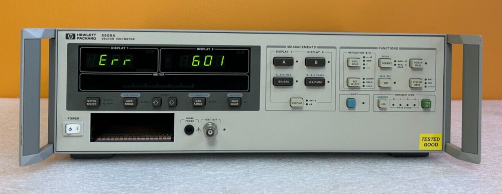 HP 8508A Dual Display / Output, Single Slot, Vector Voltmeter Mainframe. Tested!