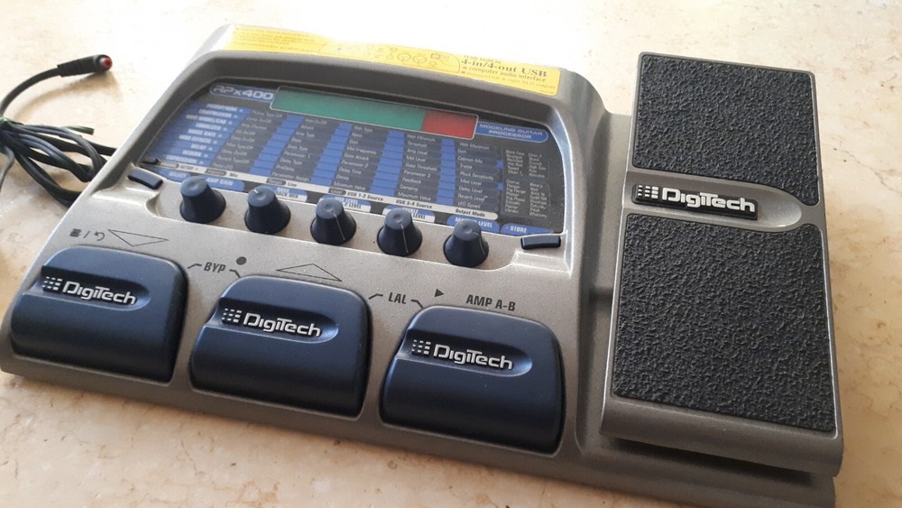 Digitech RPx400 Amp Modeler Multi Effects Processor Guitar Effect Pedal + PSU