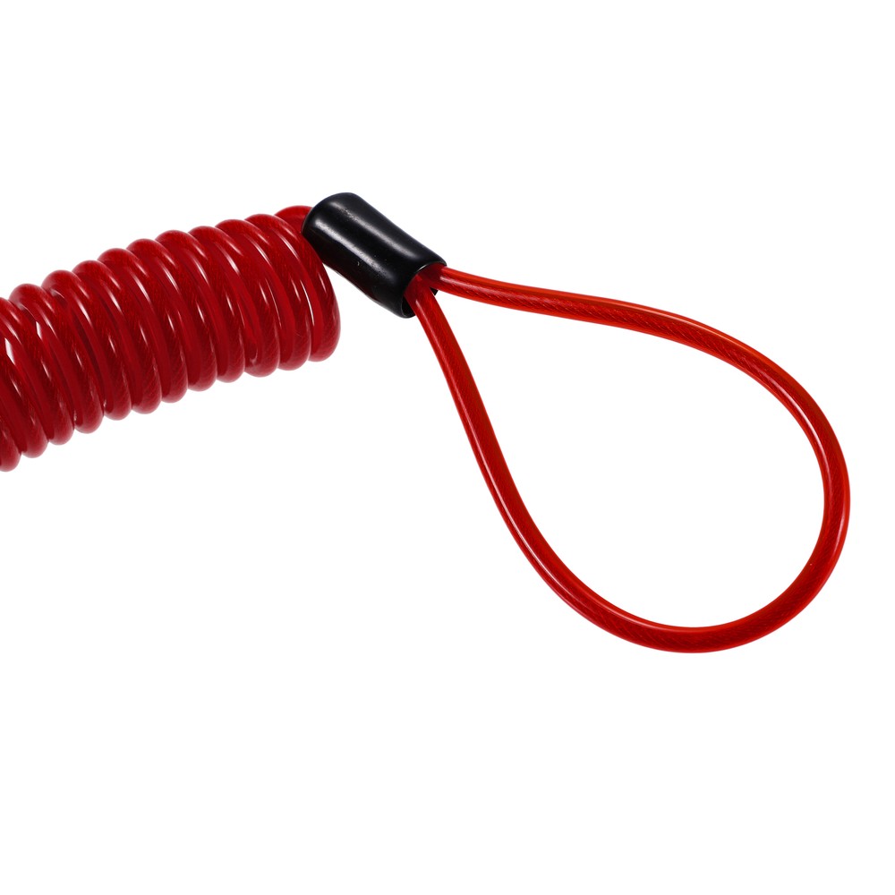 Disk Brake Lock Motorbike Alarm Disc Lock Security Reminder Cable Tool Red