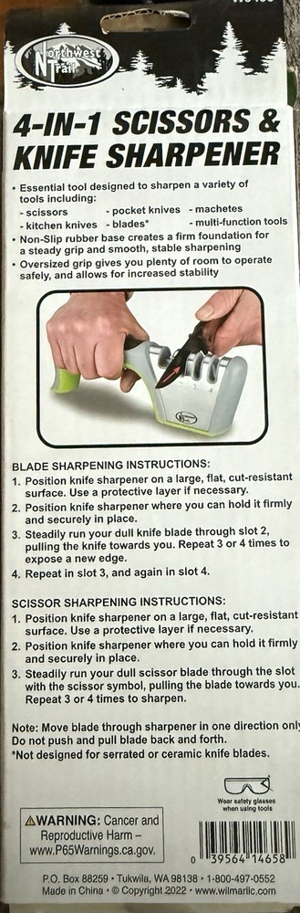 Northwest Trail 4in1 Scissors Knife Sharpener