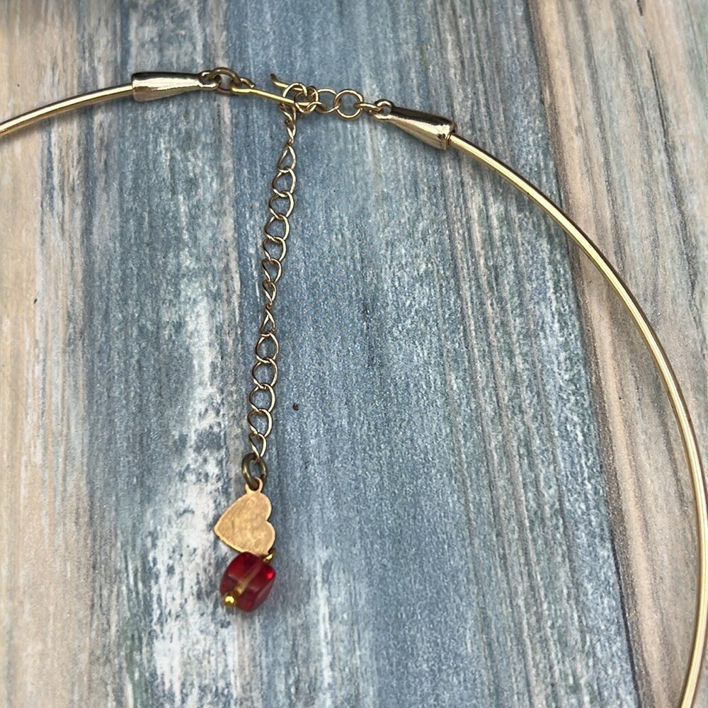 Adorned Crown Artisan Assemblage macramé enamel flower collar necklace