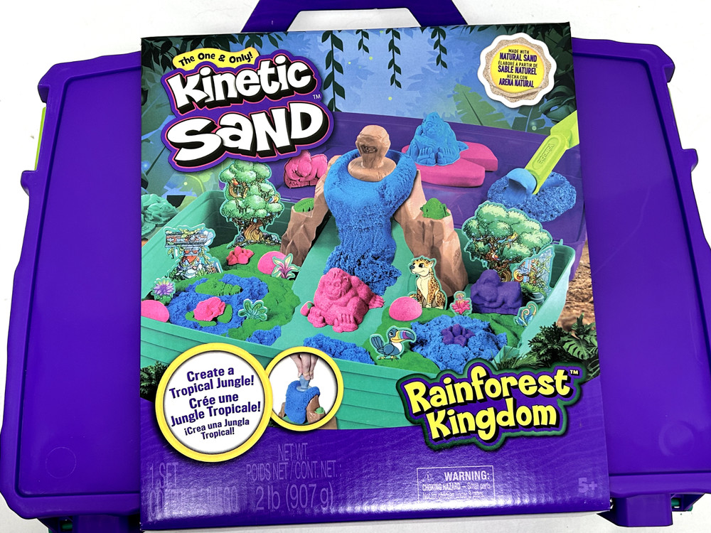 NEW Kinetic Sand Magic Molding Rainforest Kingdom