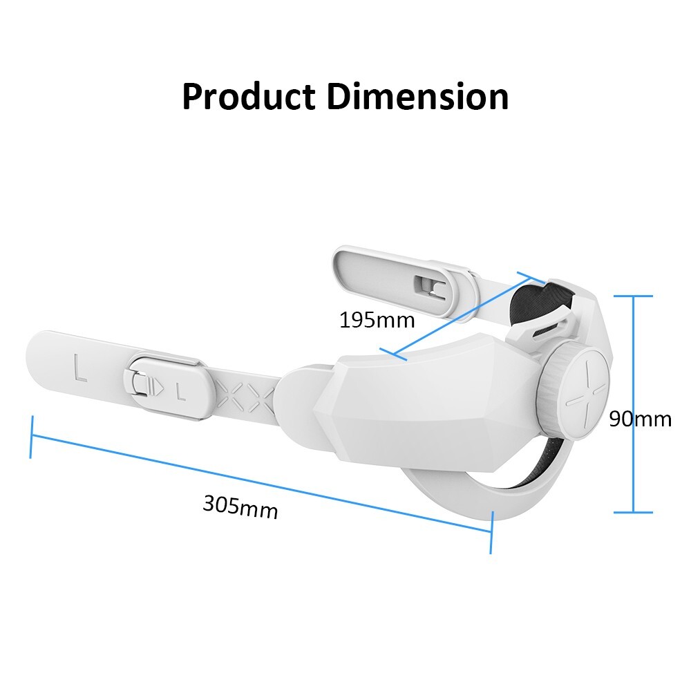 Adjustable Head Strap Replacement for Oculus Quest 2 Elite Headband Accessories