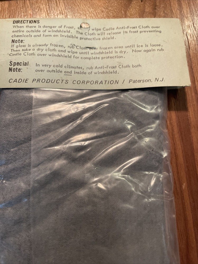 FROST FREE WINDSHIELD CLOTH By CADIE- New