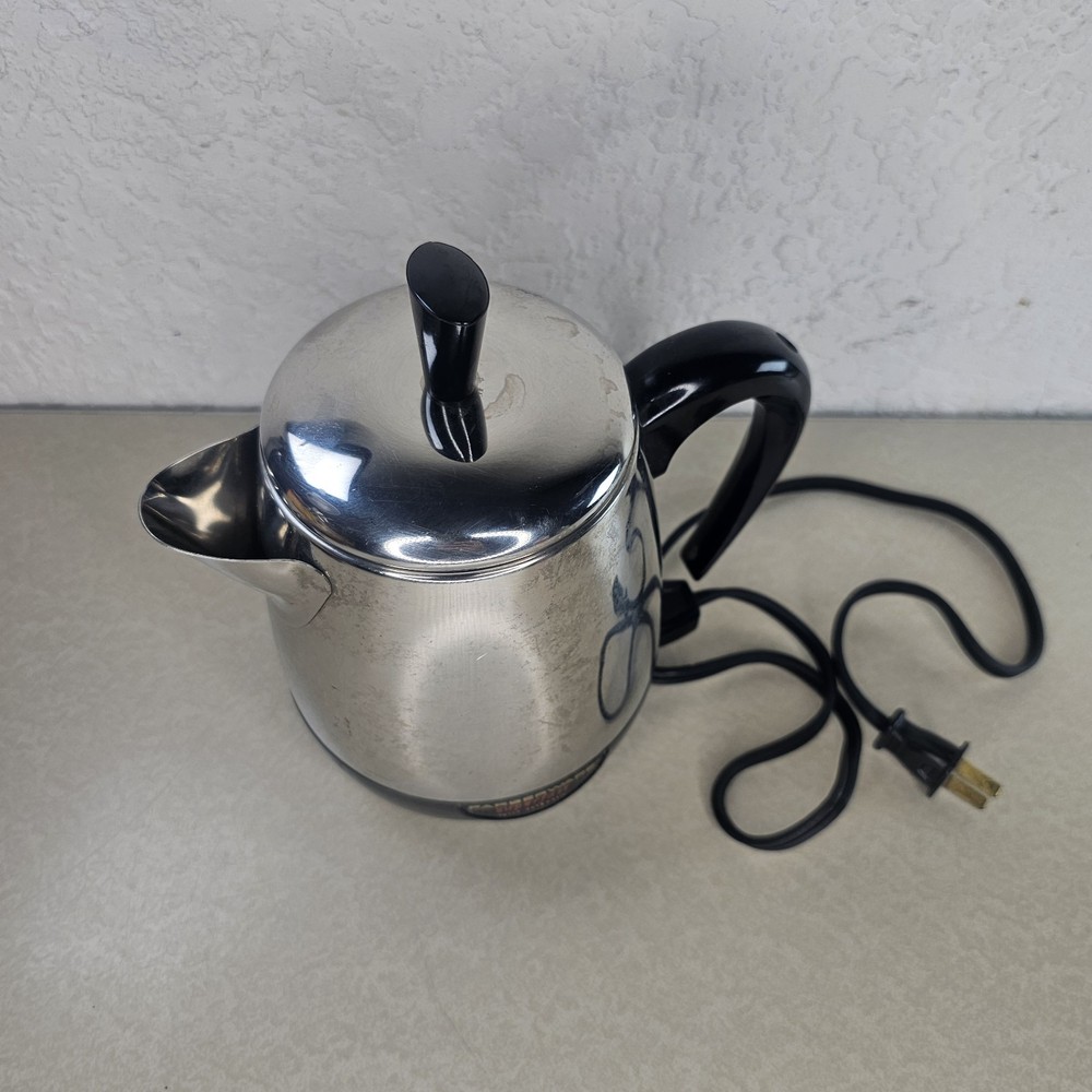 FARBERWARE Model FCP 2-4 Cup Electric Coffee Pot Tested Works