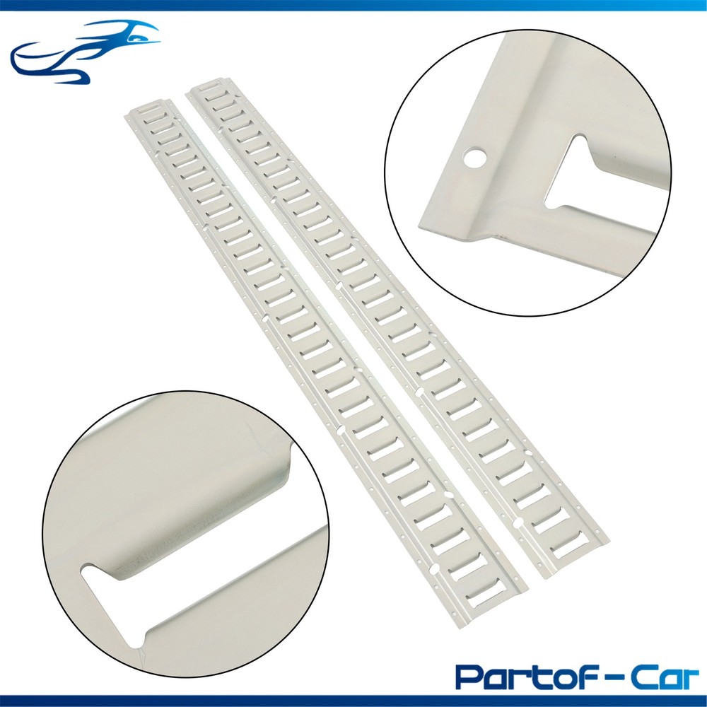 Silver 2 Pack 60" E Track Rail Sections Fit For Mounting In Trailers