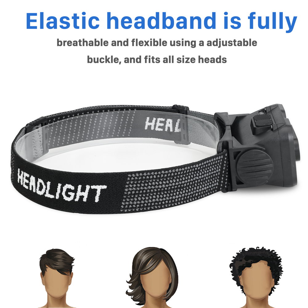 COB LED Headlamp Headlight Flashlight Torch USB Rechargeable Waterproof Sensor