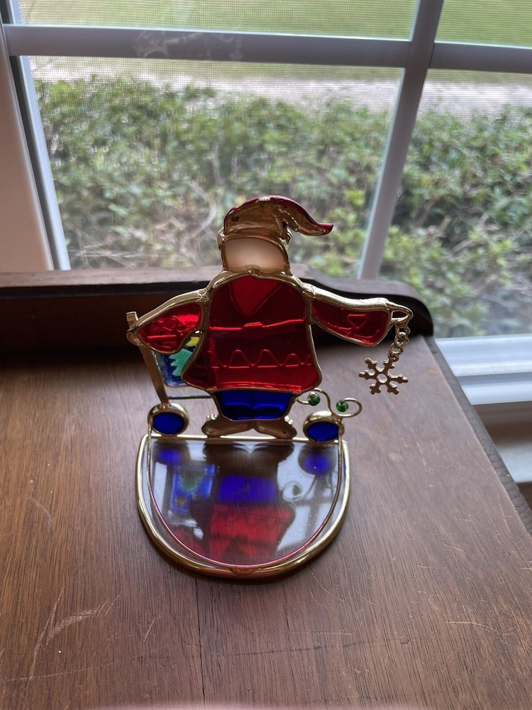 Stained Glass Santa Claus
