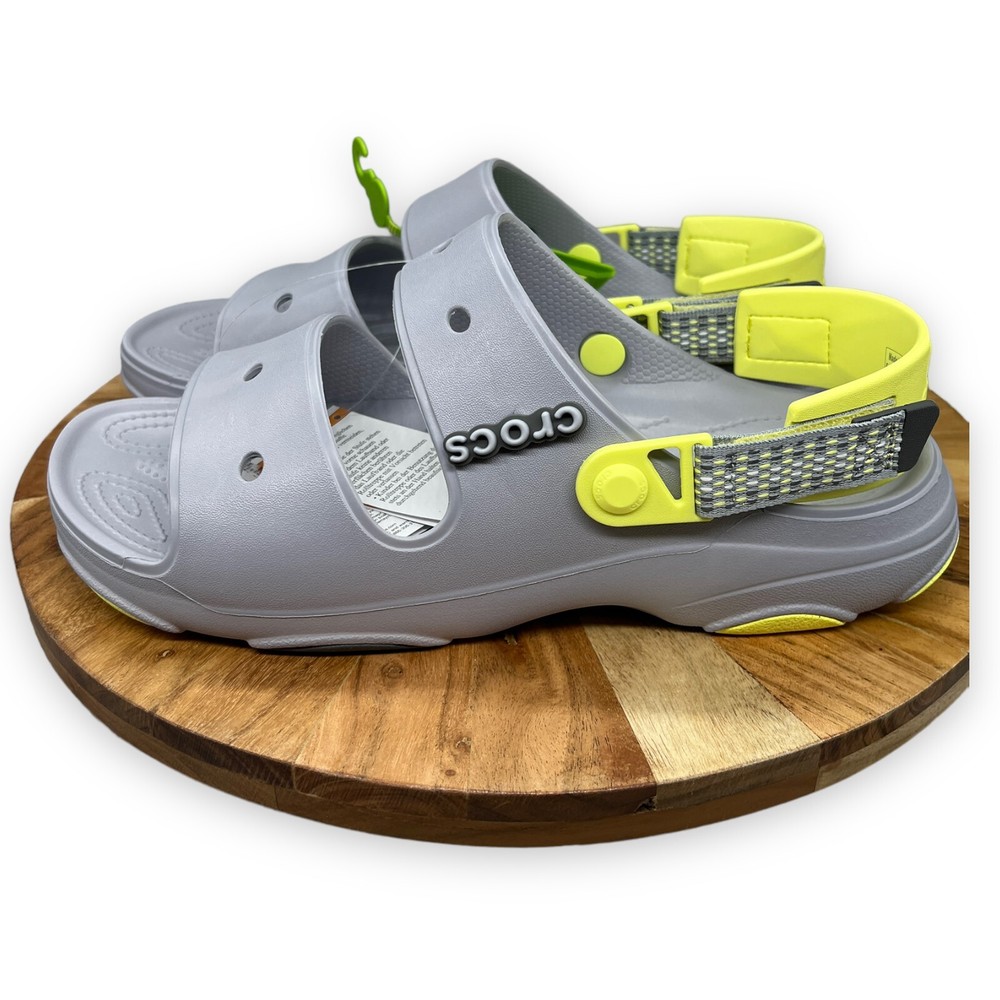 Crocs All Terrain Sandals Bluish Gray Size 12 Beach Paths walking Adjustable