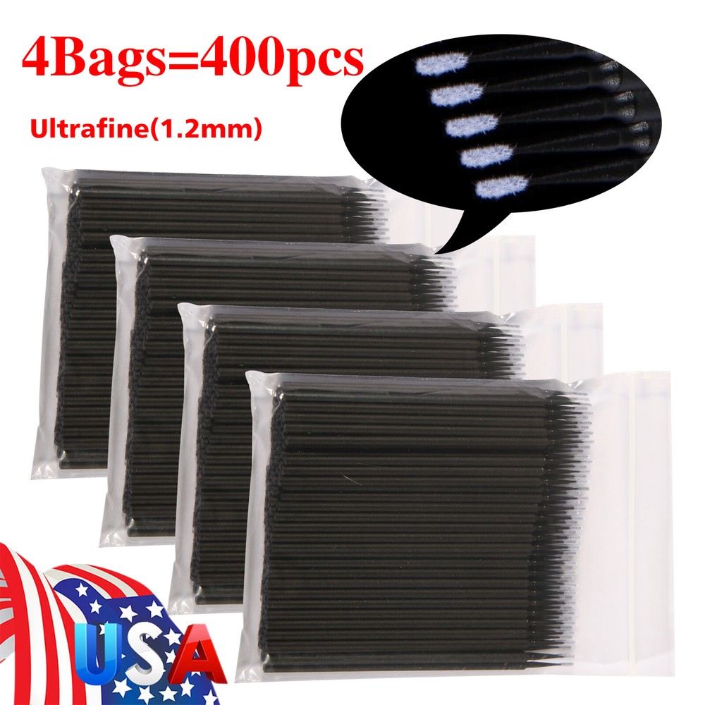 400 Microbrush Micro Brush Applicator Tips (Regular, Fine, Super Fine) Dental