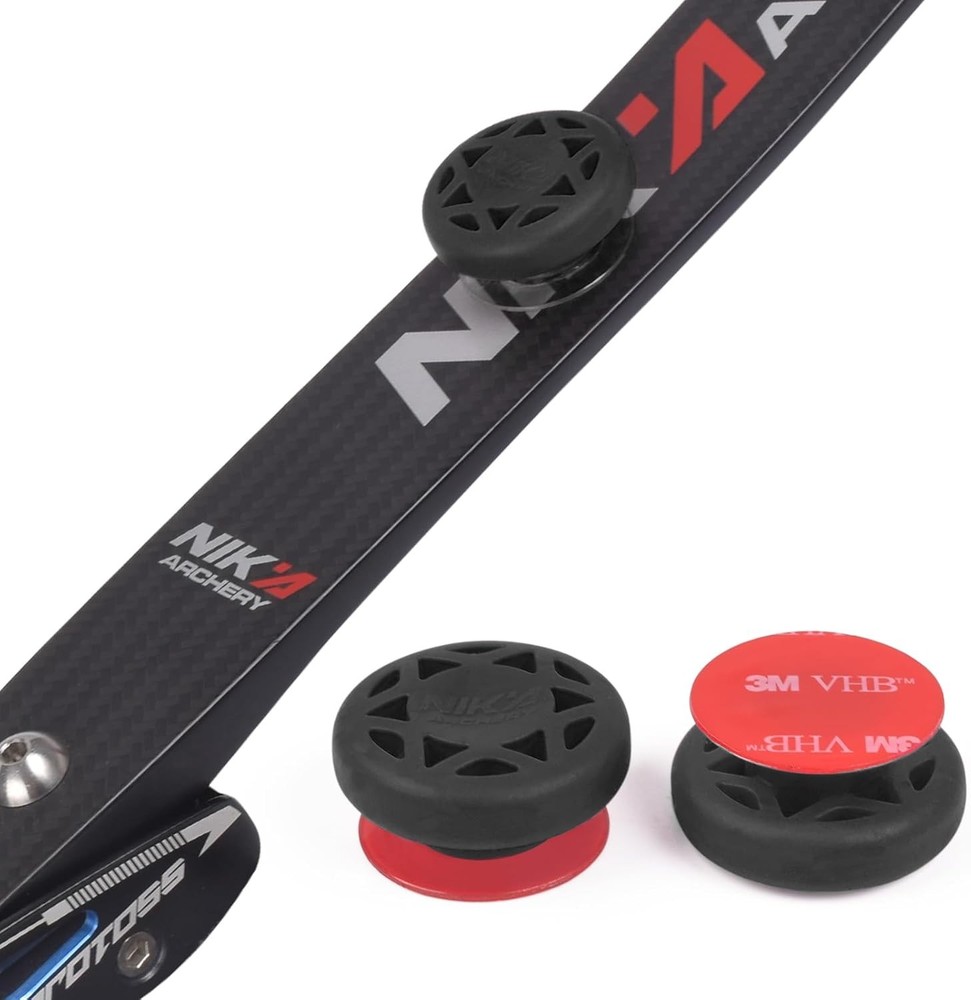 Archery Bow Stabilizer Solid Rubbe Limbs Vibration Damper for Youth Black